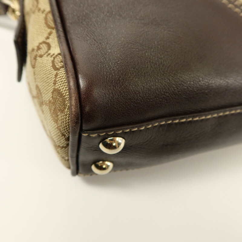 GUCCI 帆布Boston GG手挽袋-11