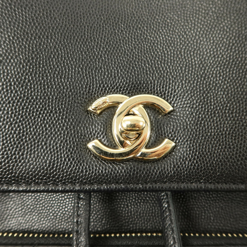 CHANEL 牛皮皮革Affinity Backpack背包-6