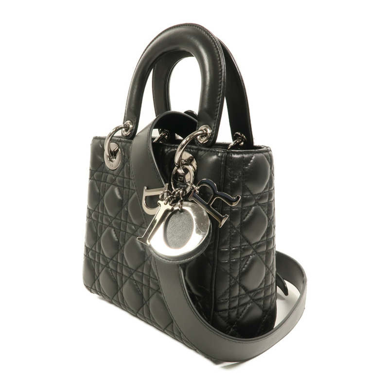 Dior 羊皮皮革Lady Dior手挽肩背兩用袋-2