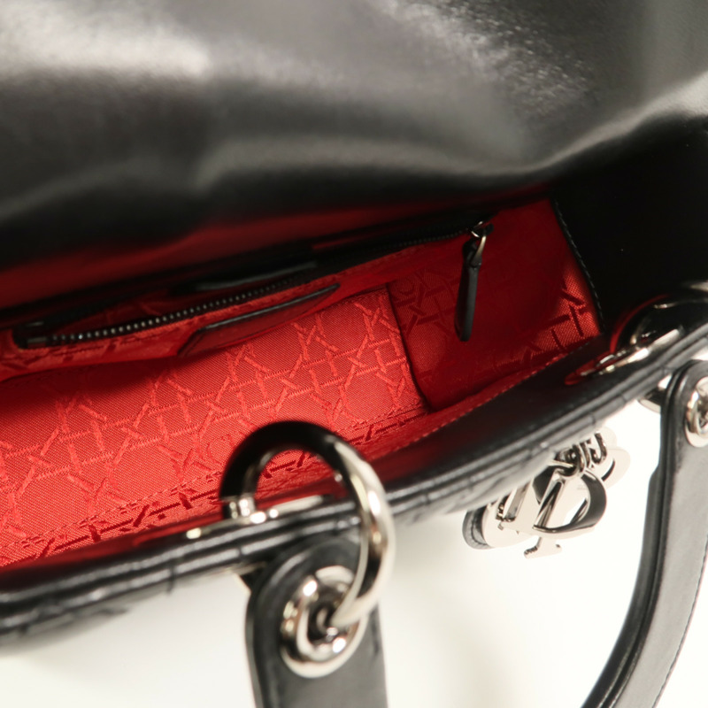 Dior 羊皮皮革Lady Dior手挽肩背兩用袋-4