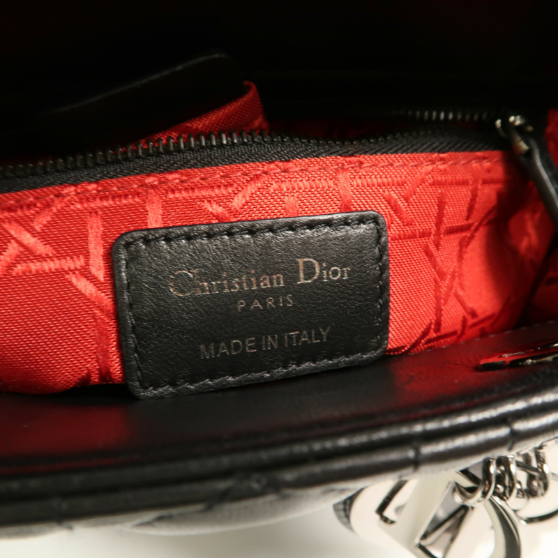 Dior 羊皮皮革Lady Dior手挽肩背兩用袋-5