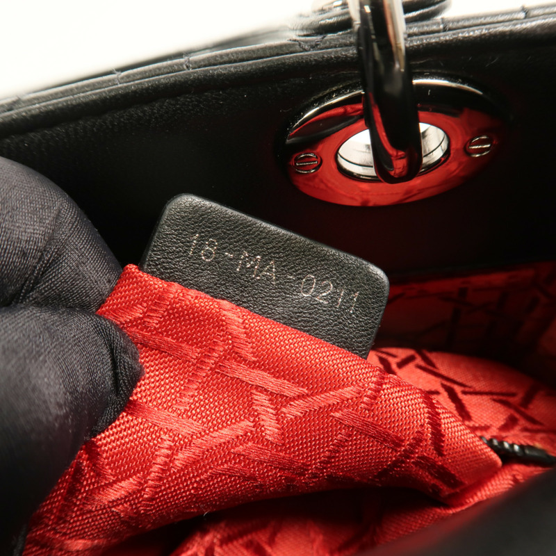 Dior 羊皮皮革Lady Dior手挽肩背兩用袋-6