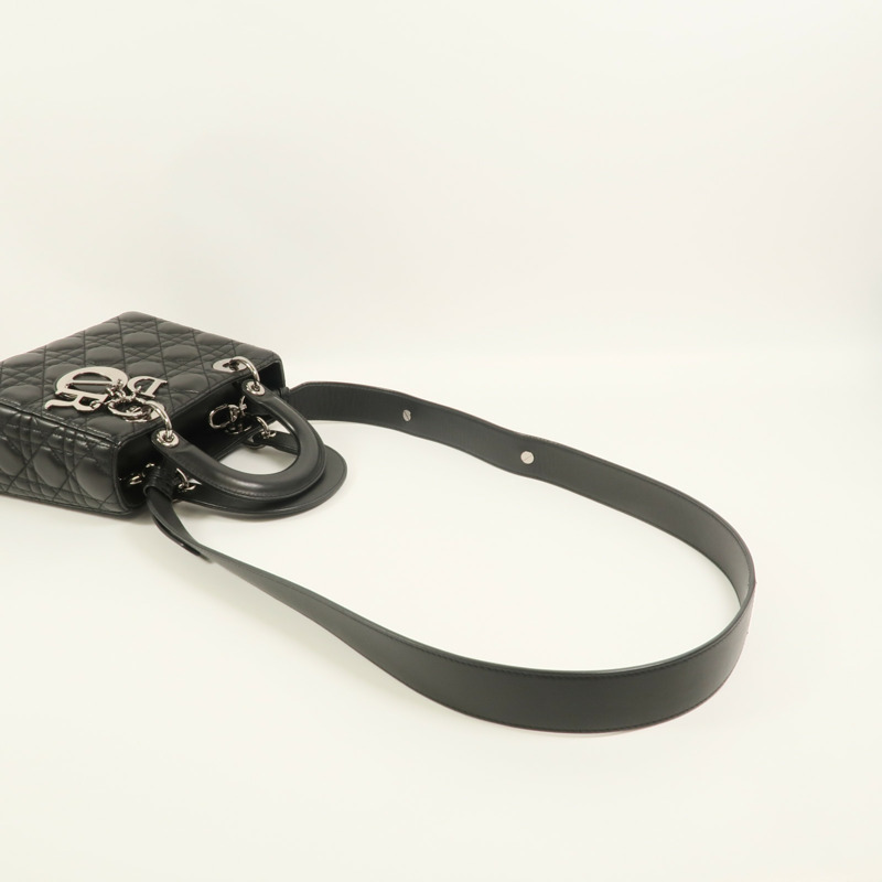 Dior 羊皮皮革Lady Dior手挽肩背兩用袋-7