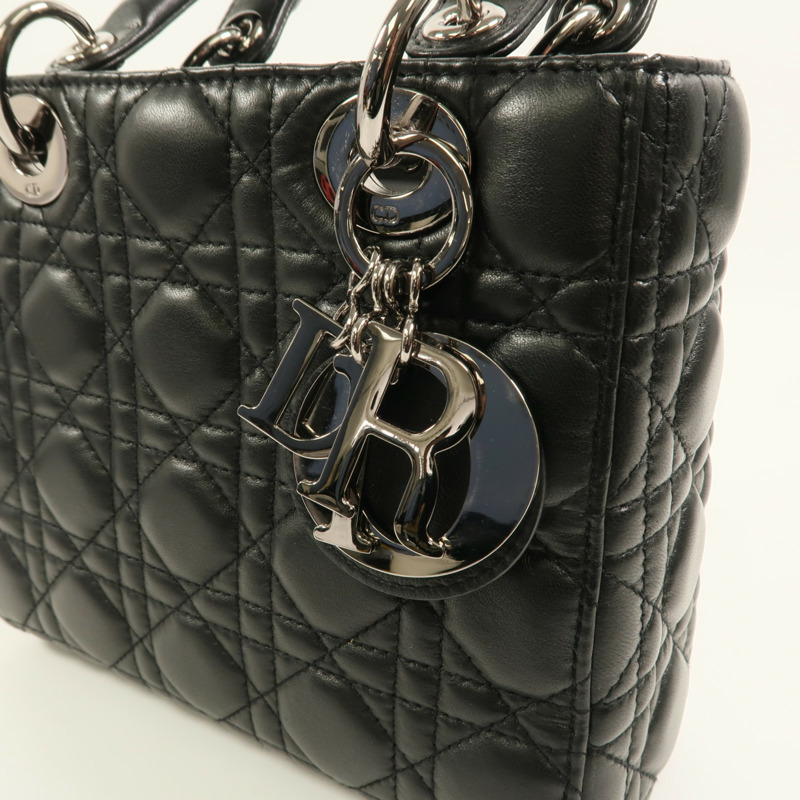Dior 羊皮皮革Lady Dior手挽肩背兩用袋-8