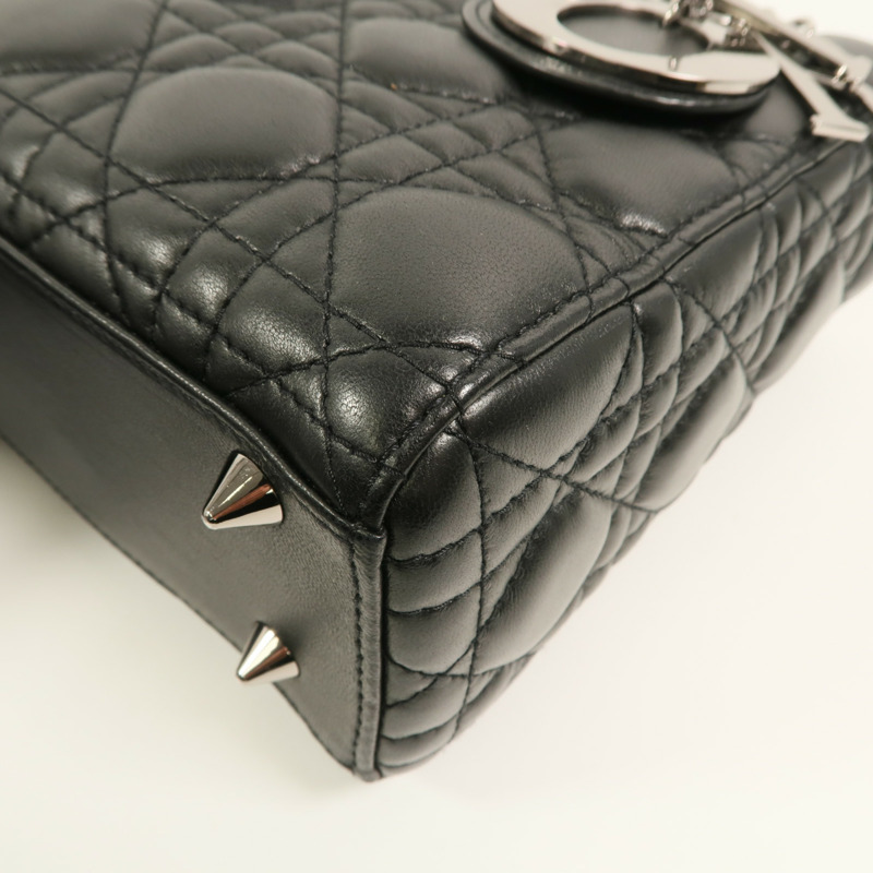 Dior 羊皮皮革Lady Dior手挽肩背兩用袋-11