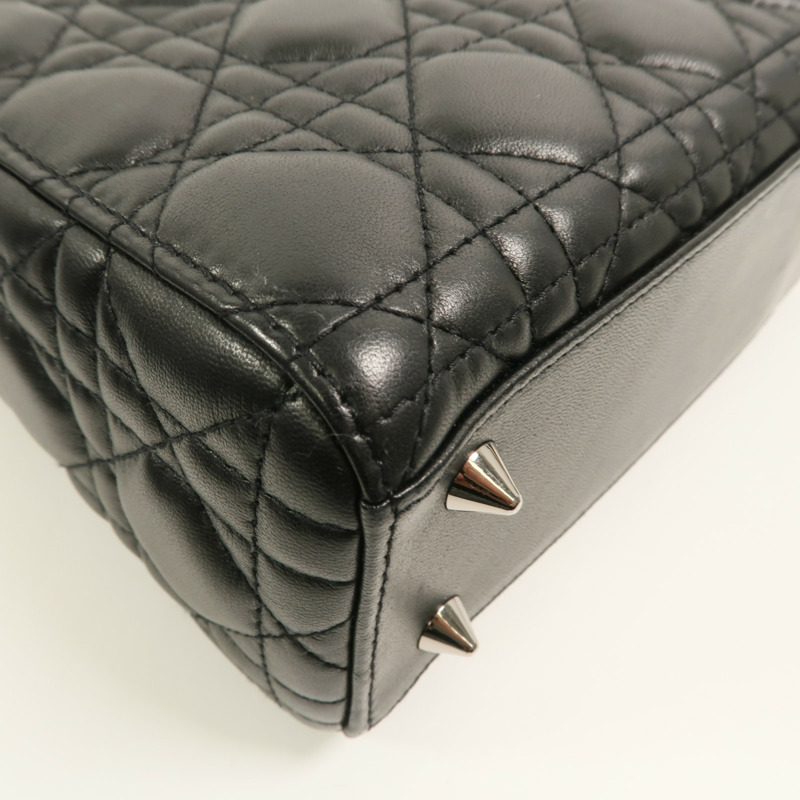 Dior 羊皮皮革Lady Dior手挽肩背兩用袋-12