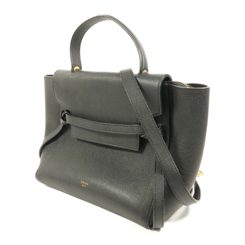 CELINE 牛皮皮革Micro Belt Bag手挽肩背兩用袋-2