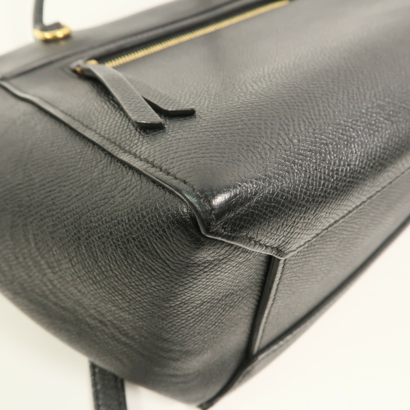 CELINE 牛皮皮革Micro Belt Bag手挽肩背兩用袋-11