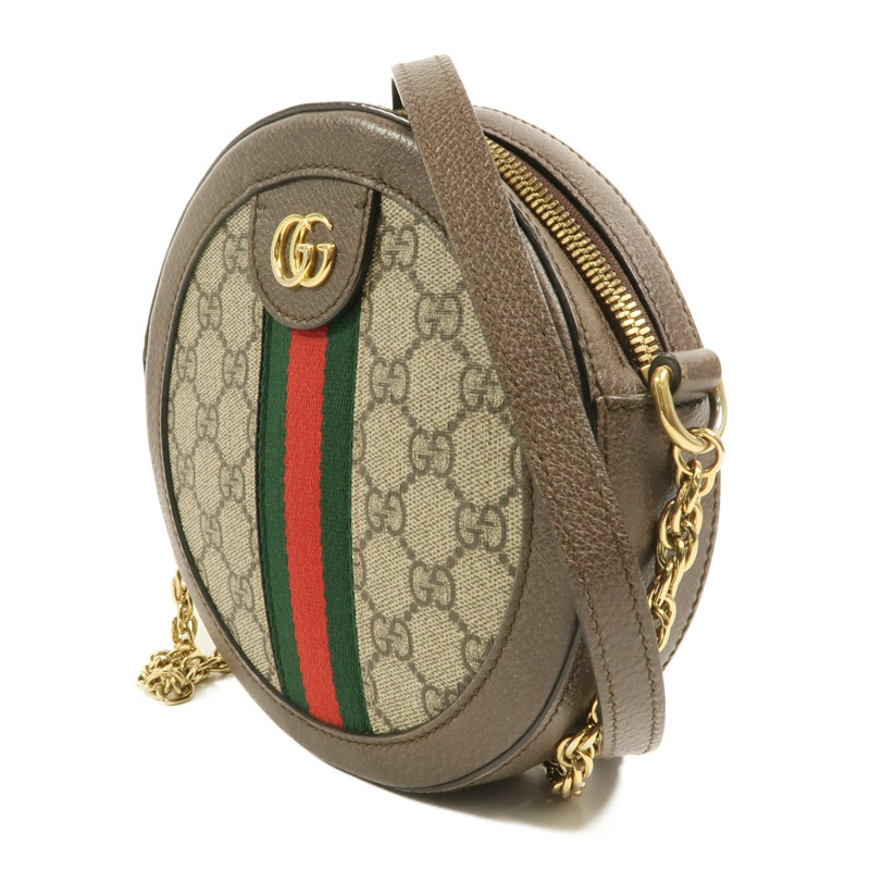 GUCCI 塗層帆布Ophidia鏈帶肩背袋-2