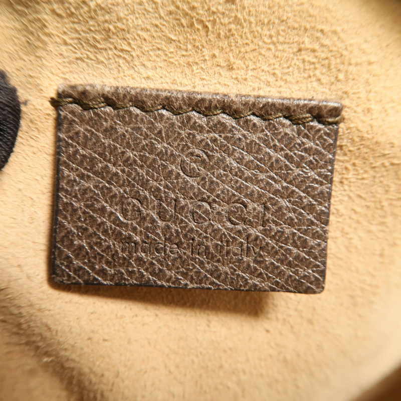 GUCCI 塗層帆布Ophidia鏈帶肩背袋-5