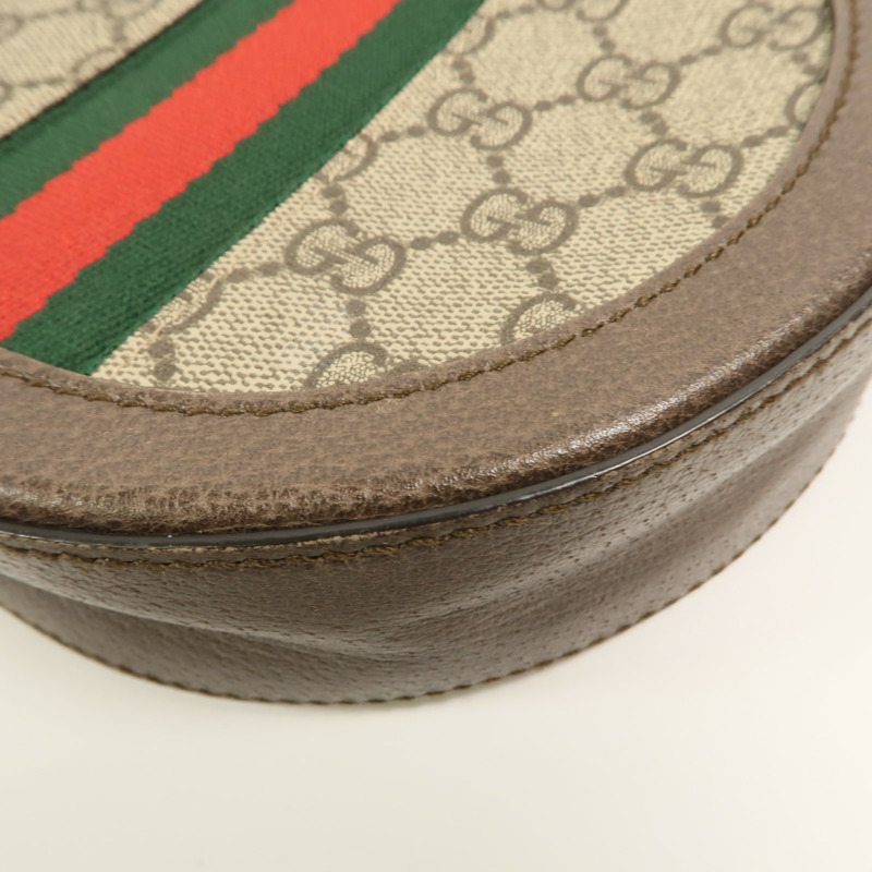 GUCCI 塗層帆布Ophidia鏈帶肩背袋-10