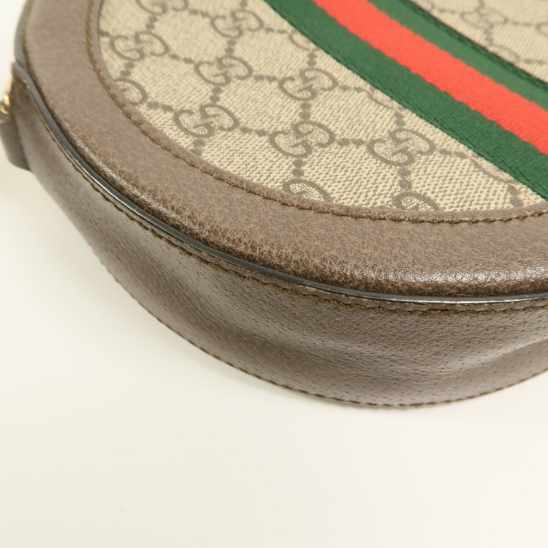 GUCCI 塗層帆布Ophidia鏈帶肩背袋-11