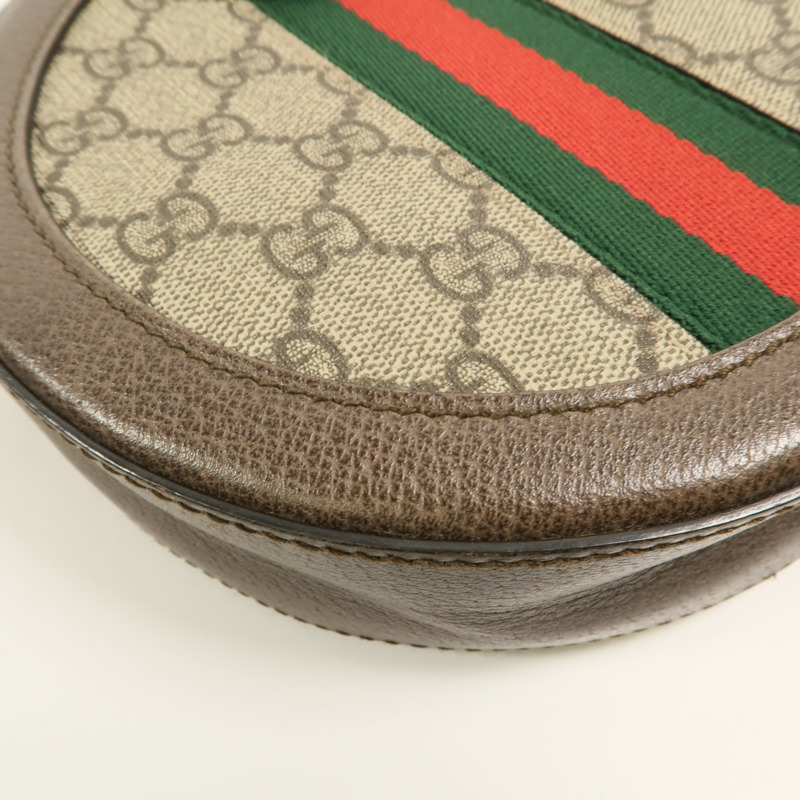 GUCCI 塗層帆布Ophidia鏈帶肩背袋-13