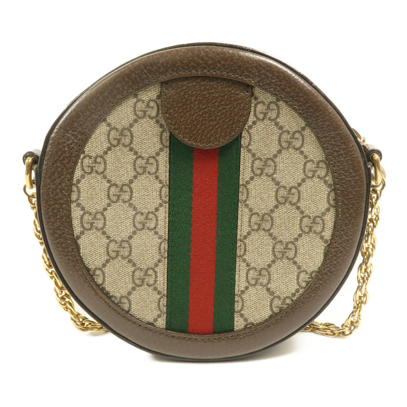 GUCCI 塗層帆布Ophidia鏈帶肩背袋-1