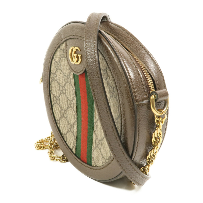 GUCCI 塗層帆布Ophidia鏈帶肩背袋-2