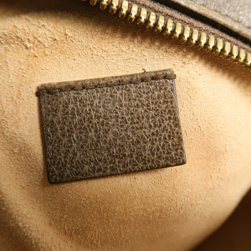 GUCCI 塗層帆布Ophidia鏈帶肩背袋-5