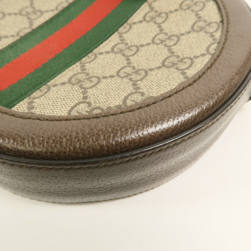 GUCCI 塗層帆布Ophidia鏈帶肩背袋-9