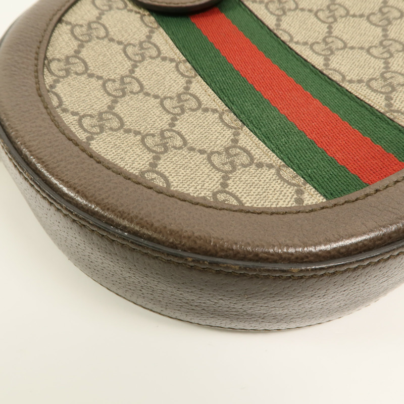 GUCCI 塗層帆布Ophidia鏈帶肩背袋-10