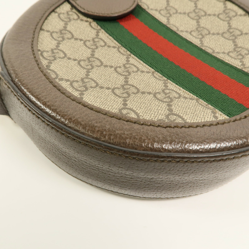 GUCCI 塗層帆布Ophidia鏈帶肩背袋-12