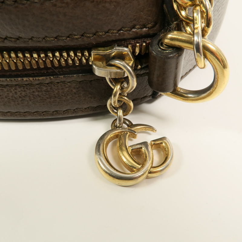 GUCCI 塗層帆布Ophidia鏈帶肩背袋-13