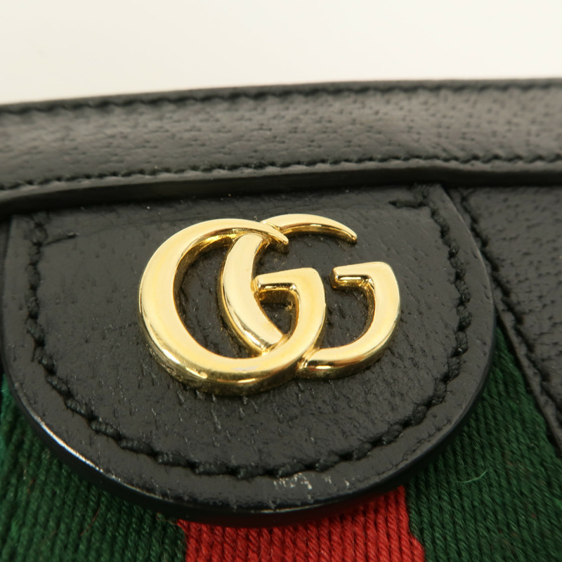 GUCCI 牛皮皮革Ophidia GG鏈帶肩背袋-9