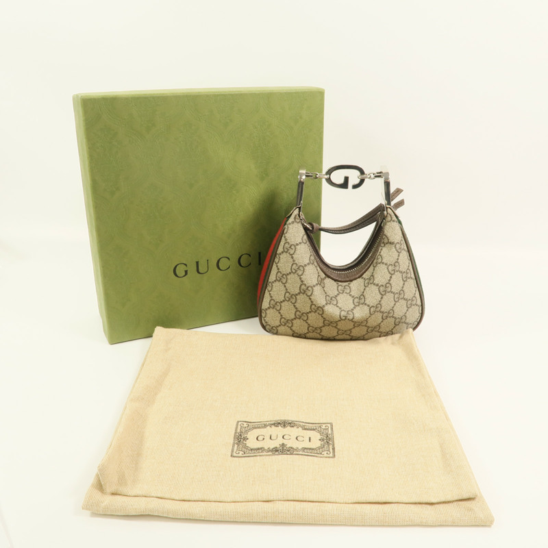 GUCCI 塗層帆布Attache Mini Bag手挽袋-8