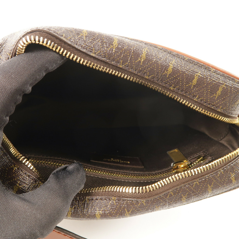 SAINT LAURENT 塗層帆布Shoulder Bag肩背袋-4