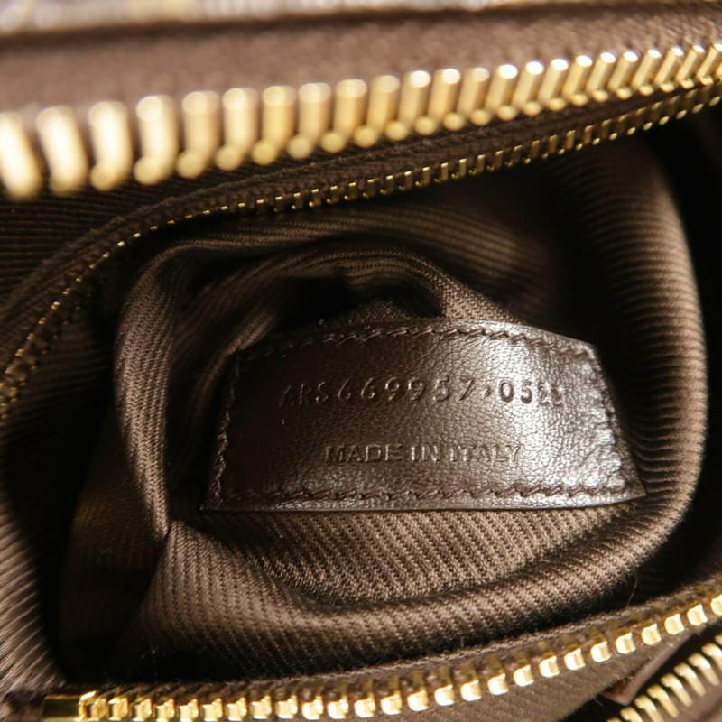 SAINT LAURENT 塗層帆布Shoulder Bag肩背袋-6