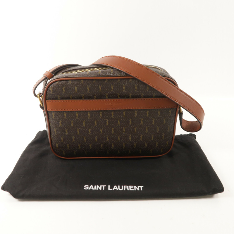 SAINT LAURENT 塗層帆布Shoulder Bag肩背袋-8
