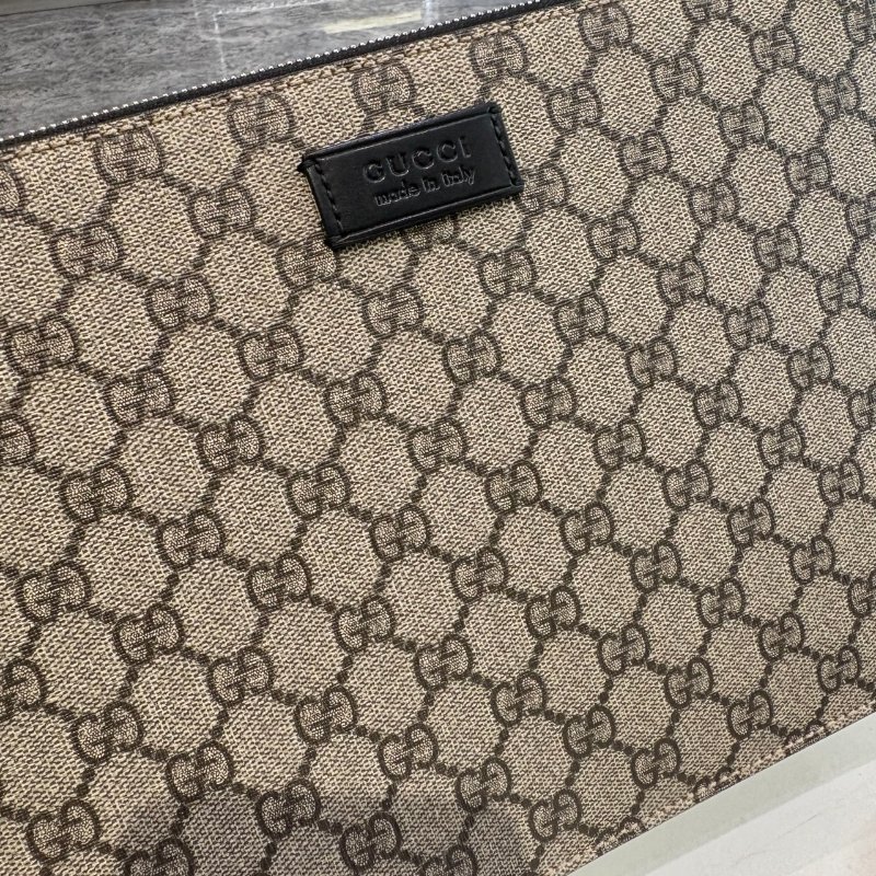 *SHIHNA名牌精品* GUCCI GG Supreme 經典帆布皮革飾邊信差包-3