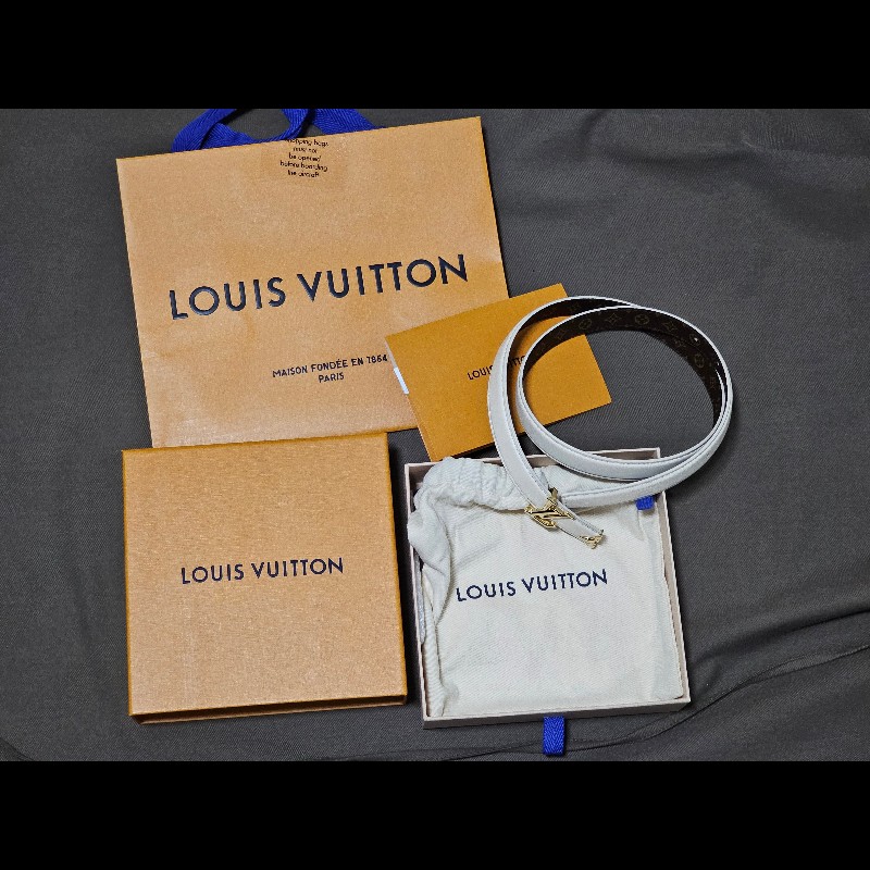 Pretty LV 20毫米雙面皮帶 75cm-0