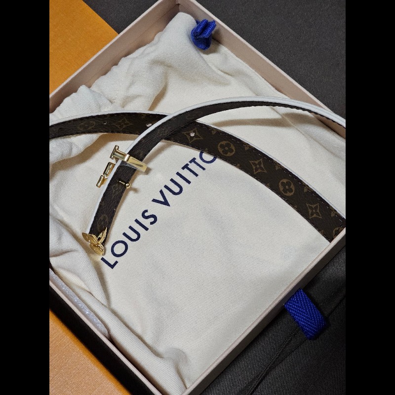 Pretty LV 20毫米雙面皮帶 75cm-5