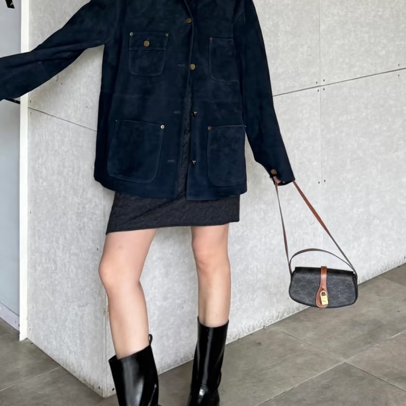 CELINE賽琳Tabou系列凱旋門老花鎖頭腋下包法棍包🥖🥖-21