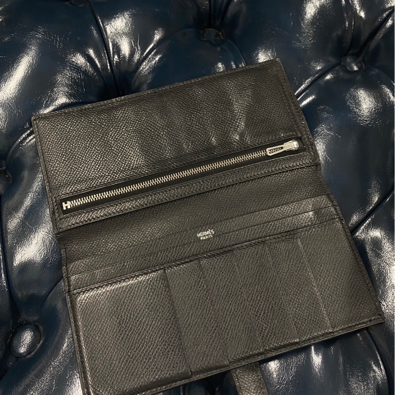 Hermes Bearn 黑色長夾-10