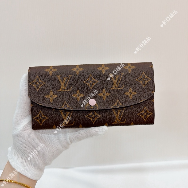 莉亞精品♡ LV M61289 晶片款老花長夾 二手-1