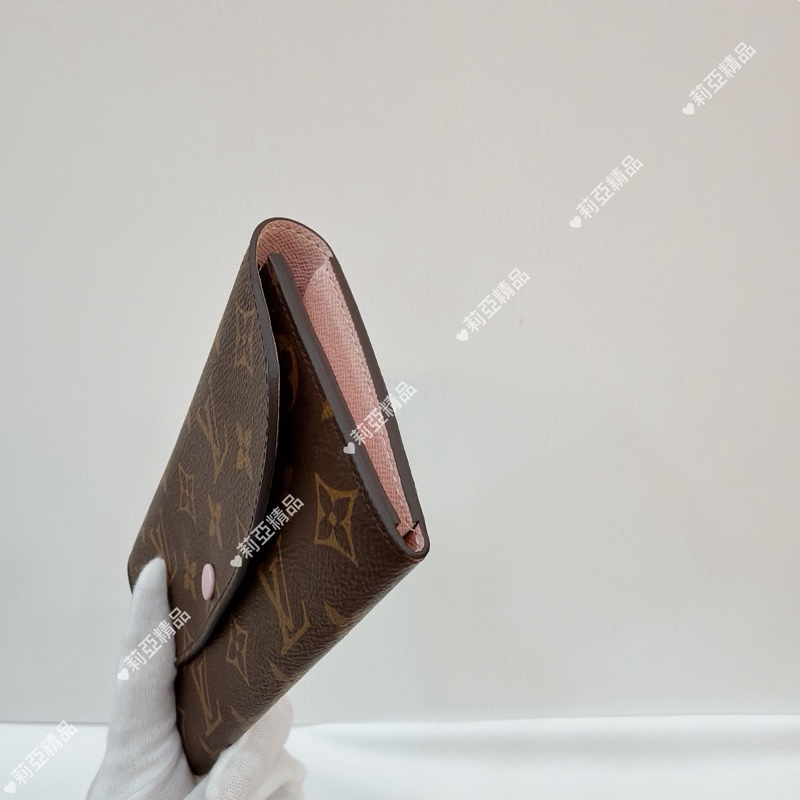 莉亞精品♡ LV M61289 晶片款老花長夾 二手-3