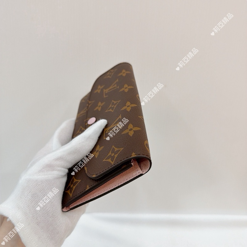 莉亞精品♡ LV M61289 晶片款老花長夾 二手-5