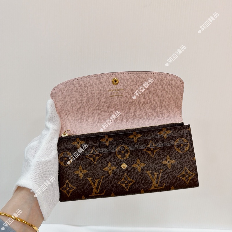 莉亞精品♡ LV M61289 晶片款老花長夾 二手-9