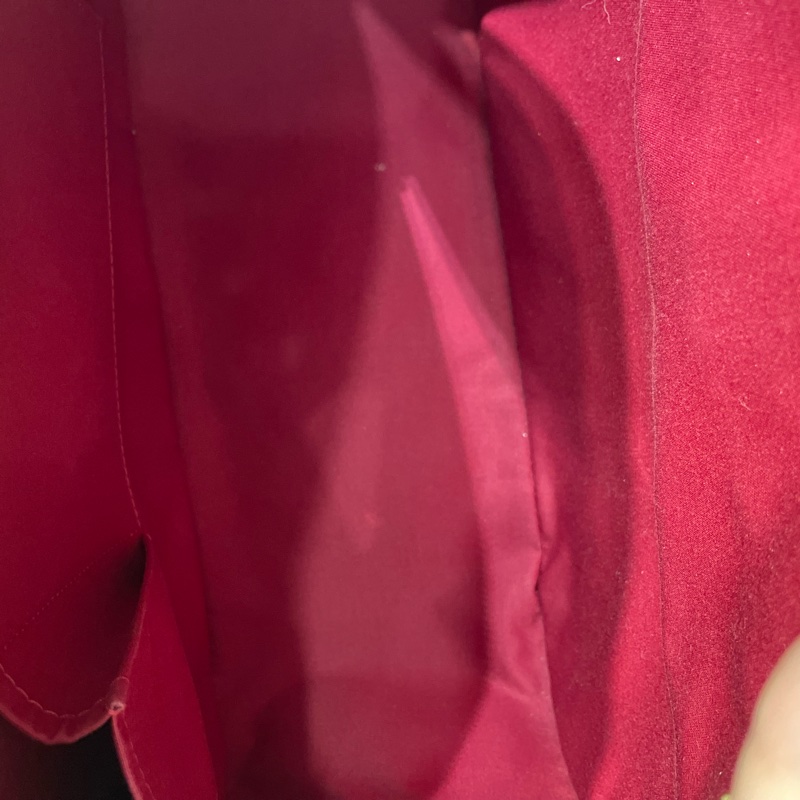 Lv 紅色漆皮保齡球袋-7