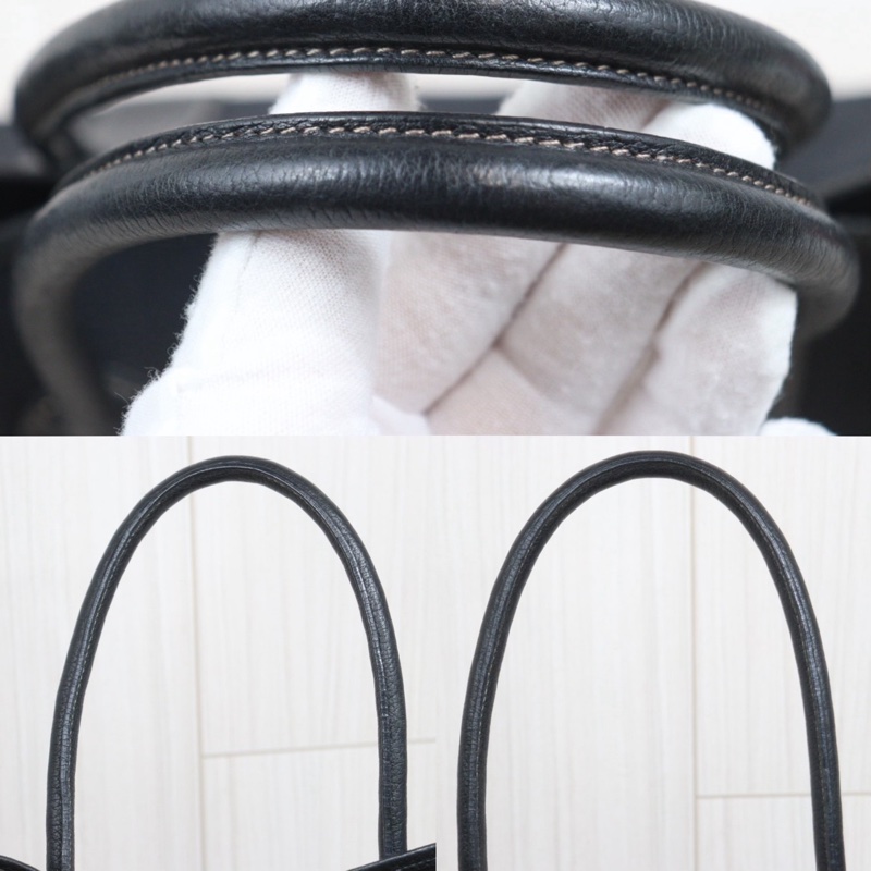 Hermes Garden Party PM黑色帆布-11