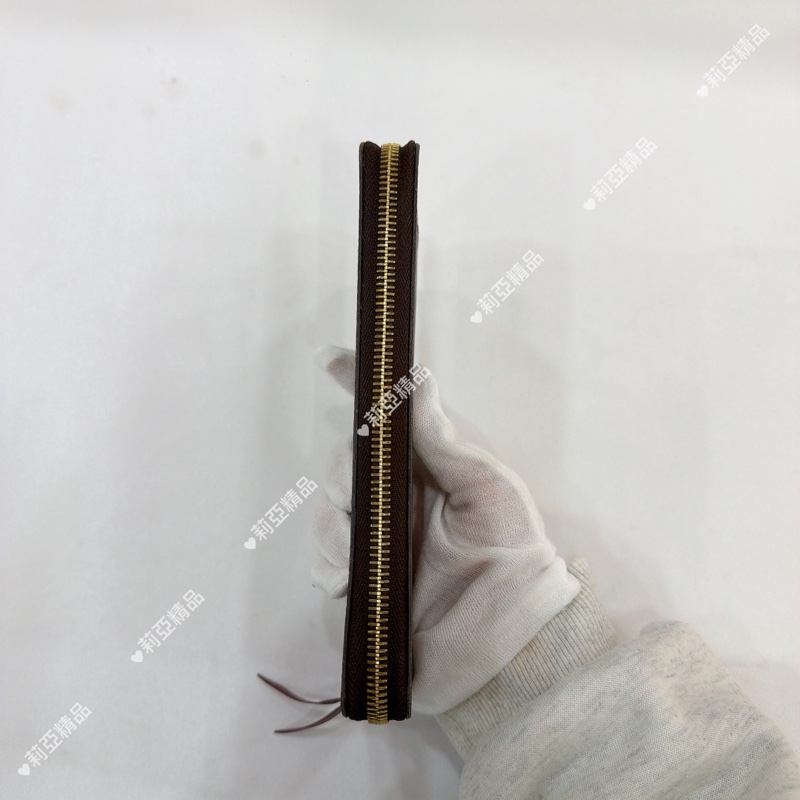 莉亞精品♡Lv老花皮夾內桃色-3