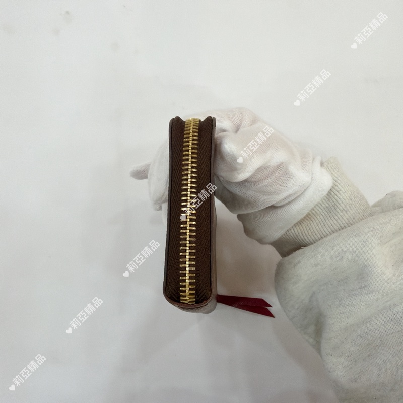 莉亞精品♡Lv老花皮夾內桃色-6