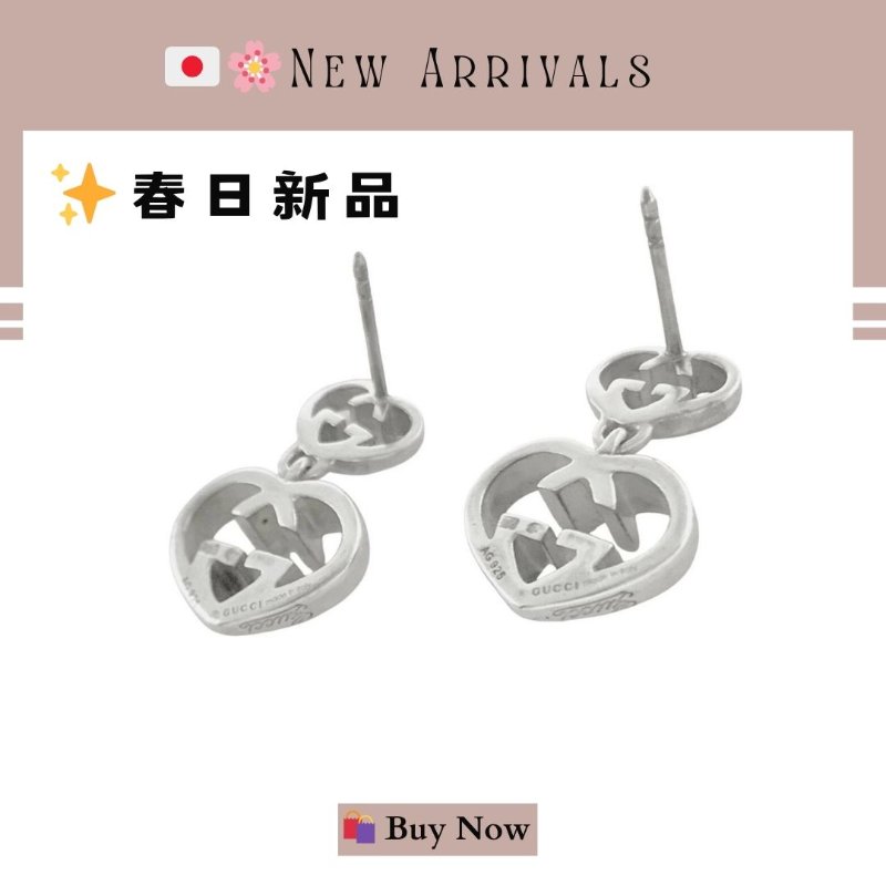🛍️🎁 26 🔥 4月新品【預訂】 💘 GUCCI 925純銀愛心耳環🔥 香奈兒熱賣款 香奈兒經典款頸鏈 CHANEL NECKLACE-1