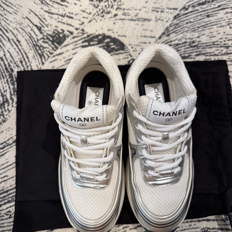 CHANEL 香奈兒銀角大王運動鞋尺碼：36碼 配塵袋-2