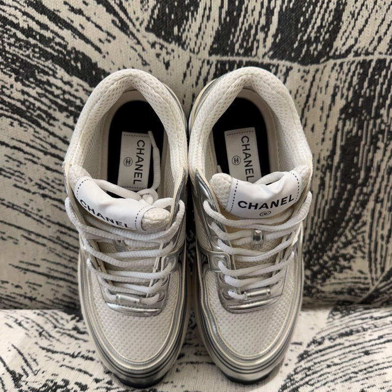 CHANEL 香奈兒銀角大王運動鞋尺碼：36碼 配塵袋-5