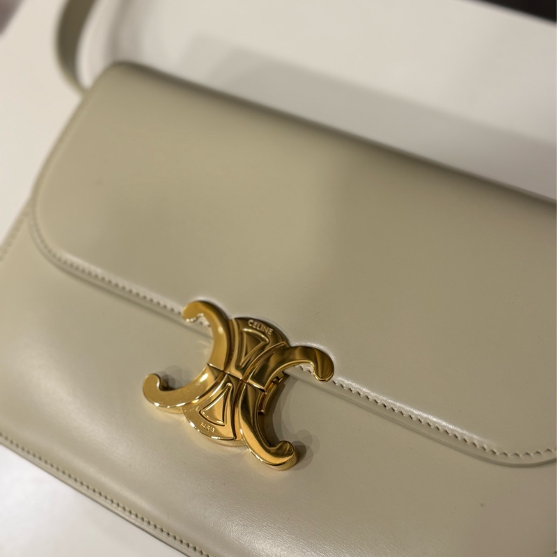 Celine 亮面牛皮革CLASSIQUE TRIOMPHE側背包-4