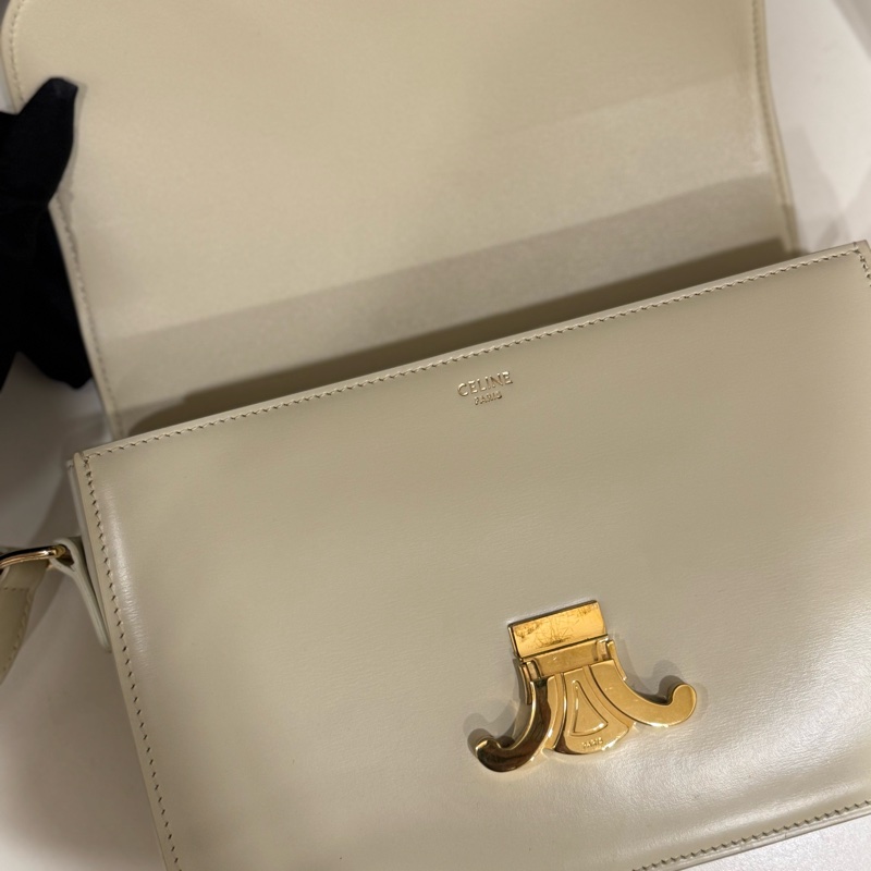 Celine 亮面牛皮革CLASSIQUE TRIOMPHE側背包-7