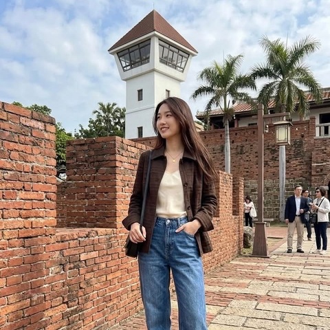 BURBERRY 倫敦 彈性格紋挺版外套 深咖啡