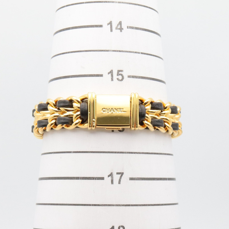 香奈兒 (Chanel) CHANEL Première L 女士腕錶，鍍金 (GP)，皮革錶帶，黑色，H0001-7