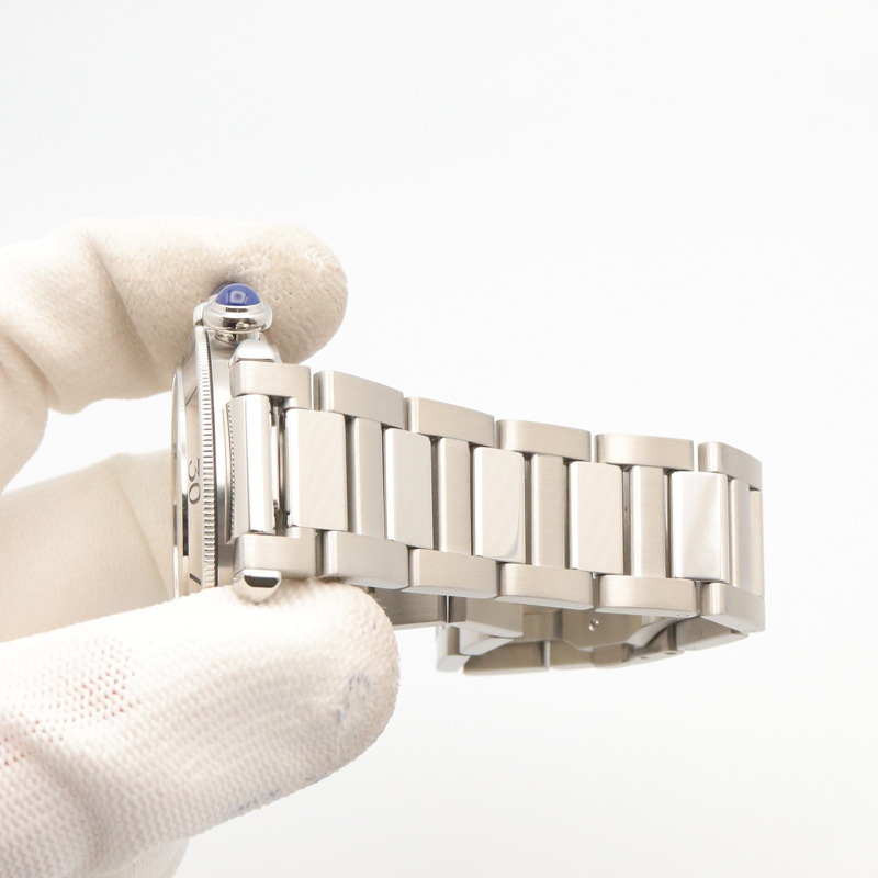 卡地亞 Pasha de Chronograph 腕錶，不鏽鋼材質，男士，銀色，WSPA0018-8